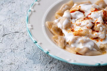 Traditional Turkish cuisine; Turkish ravioli, Turkish name; Manti