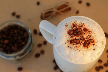 cup of coffee with sugar