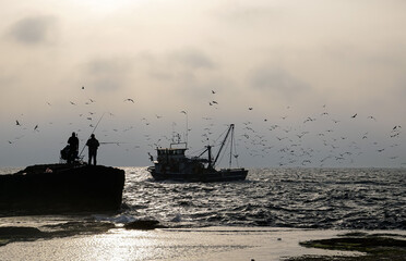 fishing boat on the beach