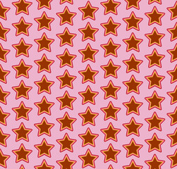 Vector seamless pattern. The pattern with a star. Seamless woven pattern. Design print for textile, fabric, wallpaper, background.
