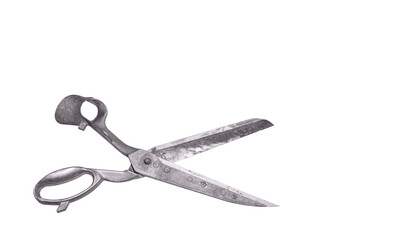 Old scissors for cutting