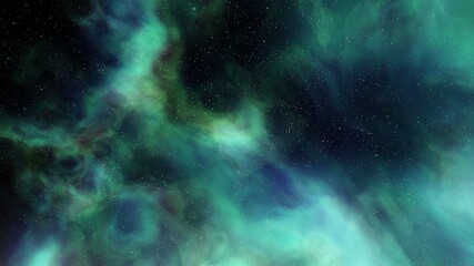 Planetary nebula in deep space. Abstract colorful background 3d render