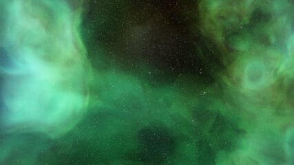 Planetary nebula in deep space. Abstract colorful background 3d render