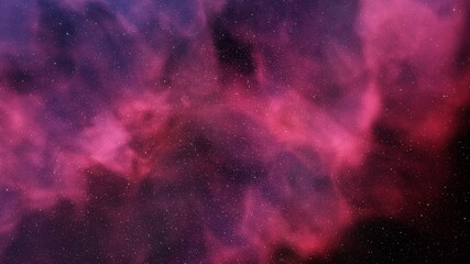 Planetary nebula in deep space. Abstract colorful background 3d render