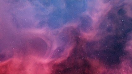 Planetary nebula in deep space. Abstract colorful background 3d render