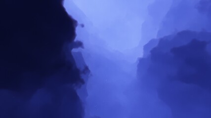 Planetary nebula in deep space. Abstract colorful background 3d render