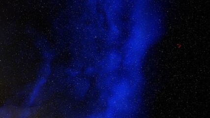 Planetary nebula in deep space. Abstract colorful background 3d render