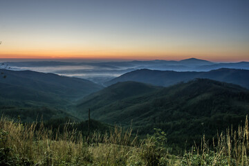 Obraz premium Kolory nieba w górach