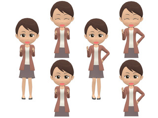 [Rejoice A] African American Woman cardigan ponytail front