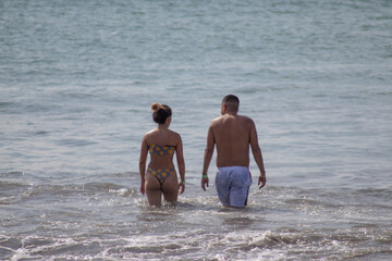 couple on the beach