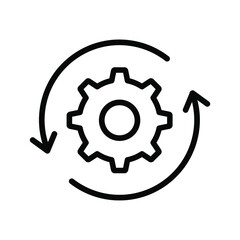gear icon vector illustration