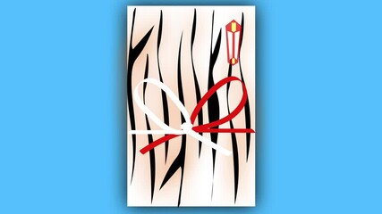 虎柄のお年玉袋 - Powered by Adobe