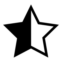 Stars Flat Icon Isolated On White Background