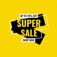 Sale banner template design. Super sale special offer. mega sale special offer banner. banner sale promotion. advertising big discount price.