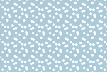 白の水玉の水色背景の壁紙
