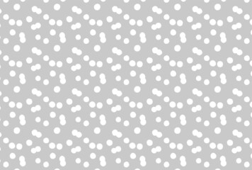 白の水玉のグレー背景の壁紙