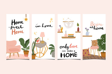  story template with home interior theme