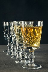 From yellow to blue in vintage glassware