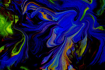 Obraz premium Abstract modern shape and color design background, Digital painting background concept, 