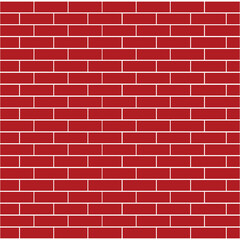 Red brick wall texture logo vector design