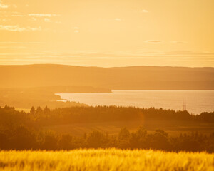 sunset over the St. Lawerence 