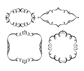 frame label ornament decoration template