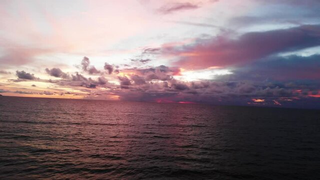 A sunset in Bali | Kuta beach | 4k drone video