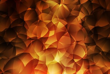 Obraz premium Dark Orange vector polygonal background.
