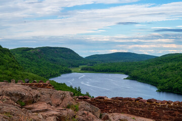 lake of the clouds hiking Michigan