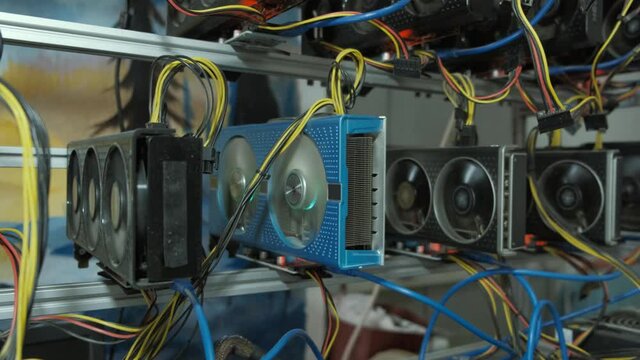 Graphic cards with motherboard Ehtereum Crypto mining rig