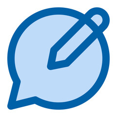 edit chat icon illustration