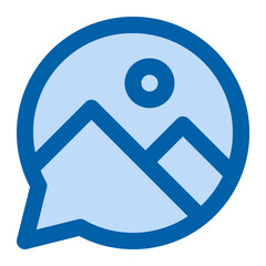 chat picture icon illustration