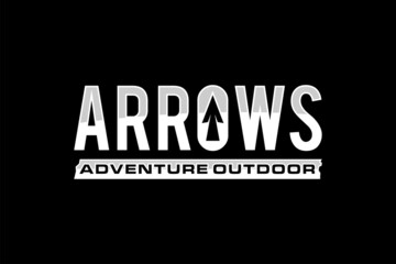 Fototapeta na wymiar Initial Letter A Arrow with Arrowhead for Archer Archery Outdoor Apparel Gear Hunter logo design