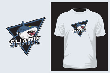 Shark vector illustrations. For t-shirt prints and other uses