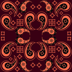 Floral pattern paisley style Paisley print  