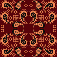 Floral pattern paisley style Paisley print  