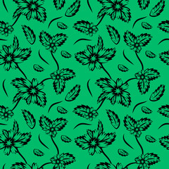 Folk flowers print Floral pattern Ethnic art