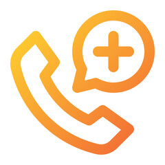 Obraz premium add call icon illustration