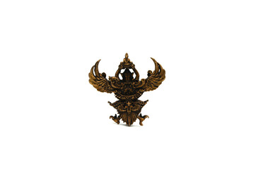 Thai buddha amulet pendant isolated on white background