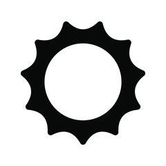 Sun icon, vector flat style, summer style. vector illustration
