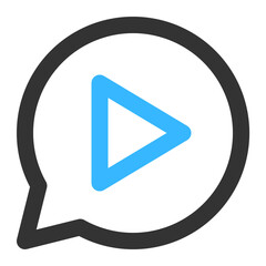 chat video icon illustration