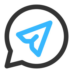 send chat icon illustration