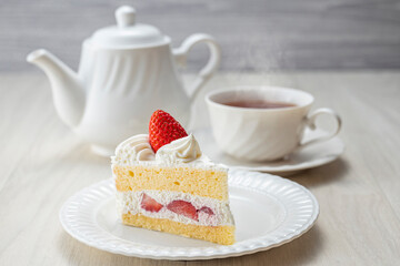 ケーキと紅茶
