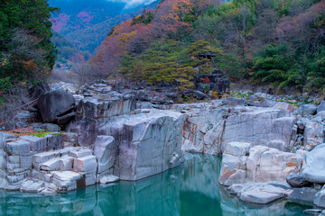 長野県木曽郡上松町　寝覚の床　2021年10月撮影
