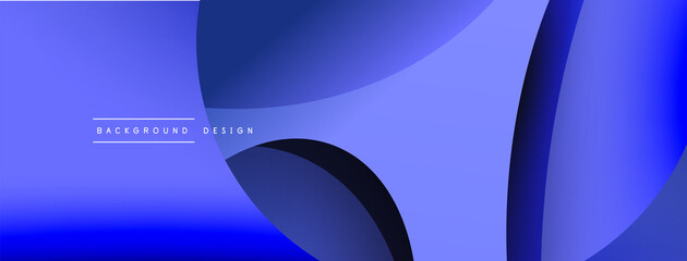 Creative geometric wallpaper. Minimal abstract background. Circle and wave composition vector illustration for wallpaper banner background or landing page