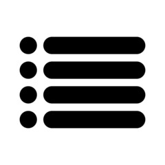 Black menu bar icon. Vector.