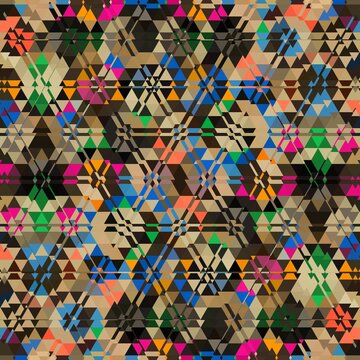 Modern geometric floral design for textile, floor tiles, digital paper print. Persian carpet design with tribal texture. Traditional Turkish pattern for throw pillow, rug, carpet, and fabric printing