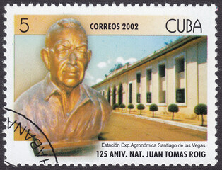 Experimental agronomic station, Santiago de las Vegas. 125th anniversary of birth of Juan Tomas Roig, stamp Cuba 2002