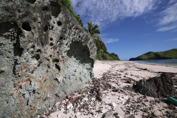 Boulder on the beach