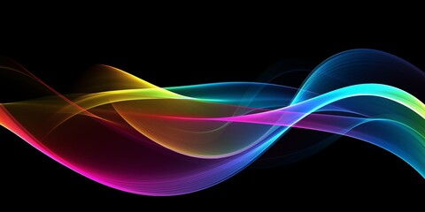 Wave abstract images, color design Abstract colored wave